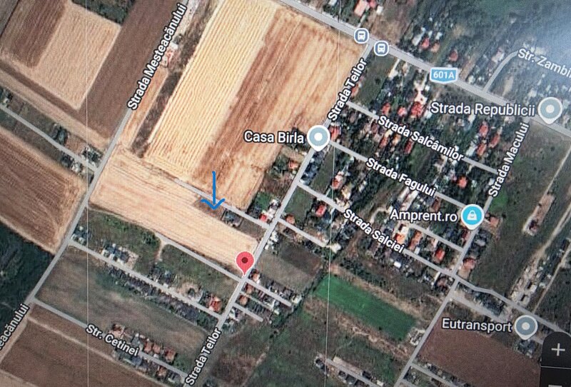 Dragomiresti-Deal, Str. Teilor, teren intravilan 510 mp pentru constructii.